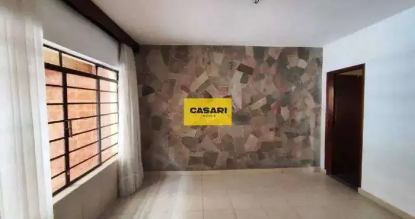 Casa com 2 dormitórios e amplo quintal à venda ou aluguel no centro de são bernardo do campo