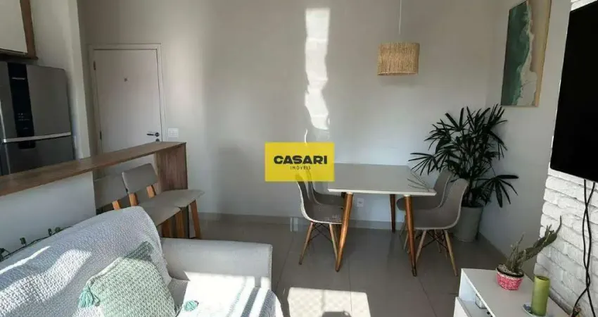 Apartamento com 2 quartos, sacada, 1 vaga coberta, 55m2 - centro -sbc