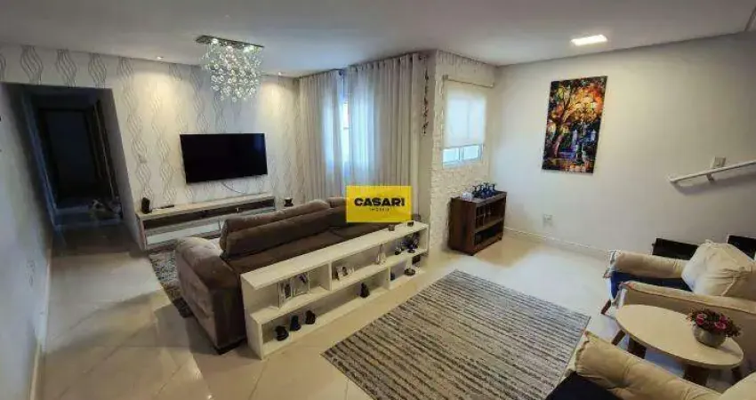 Cobertura impecável com 3 dormitórios, 185 m² e 2 vagas na vila pires – santo andré