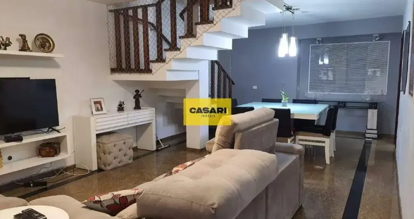 Sobrado à venda no centro de são bernardo do campo – 3 quartos, suíte, quintal com churrasqueira e 3 vagas