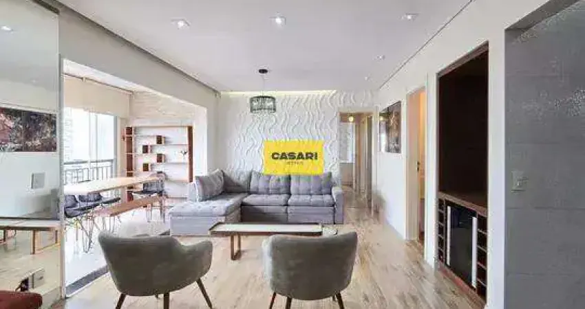 Apartamento espaçoso mobiliado com 3 quartos e 2 vagas em são bernardo do campo