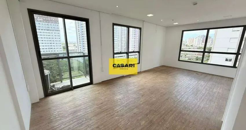 Sala comercial à venda no jardim – santo andré, 38 m² com vaga e sacada
