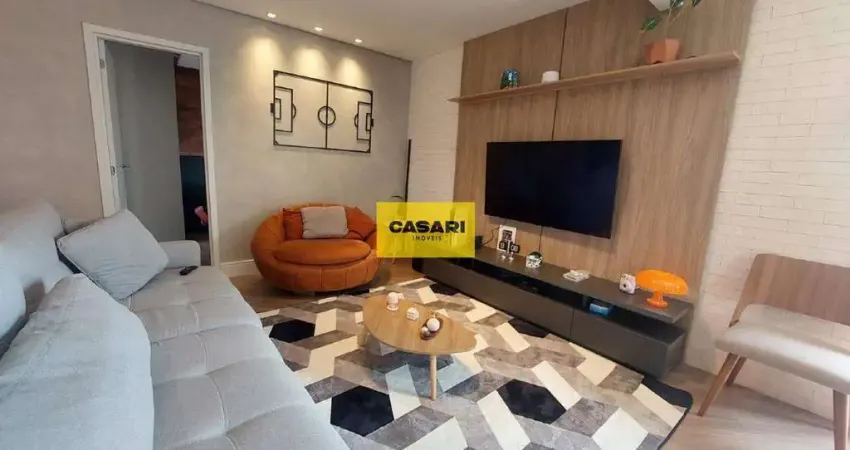 Apartamento moderno e reformado com 2 quartos, 1 suíte e 2 vagas no jardim hollywood – são bernardo