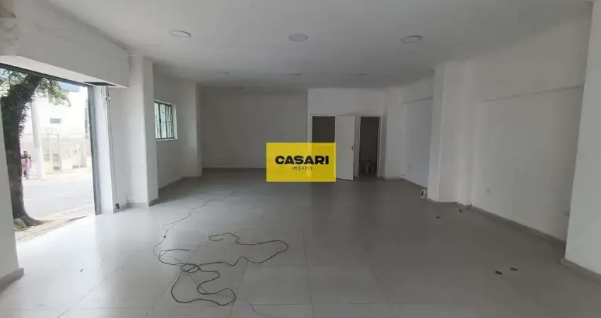 Salão comercial novo para alugar no centro de são bernardo – 90 m² em rua de grande movimento