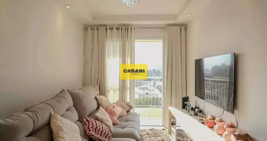 Apartamento mobiliado de 68m² no bairro barcelona, em são caetano do sul. possui 3 quartos, 1 banheiro e 1 vaga de garagem.