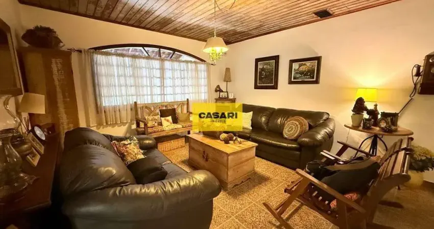 Sobrado conceito rústico com 300m², 3 dormitórios e ampla área de lazer à venda em são bernardo do campo