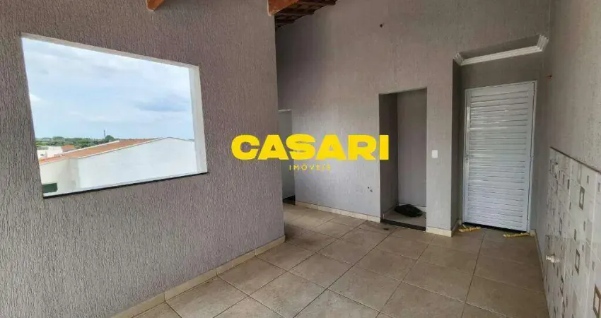 Apartamento cobertura com 2 quartos à venda, 100 m²- jardim santo alberto - santo andré/sp