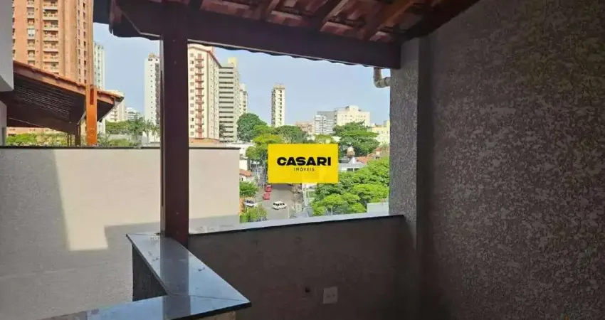 Cobertura de 92 metros,condomínio com elevador, prédio baixo no jardim bela vista em santo andré