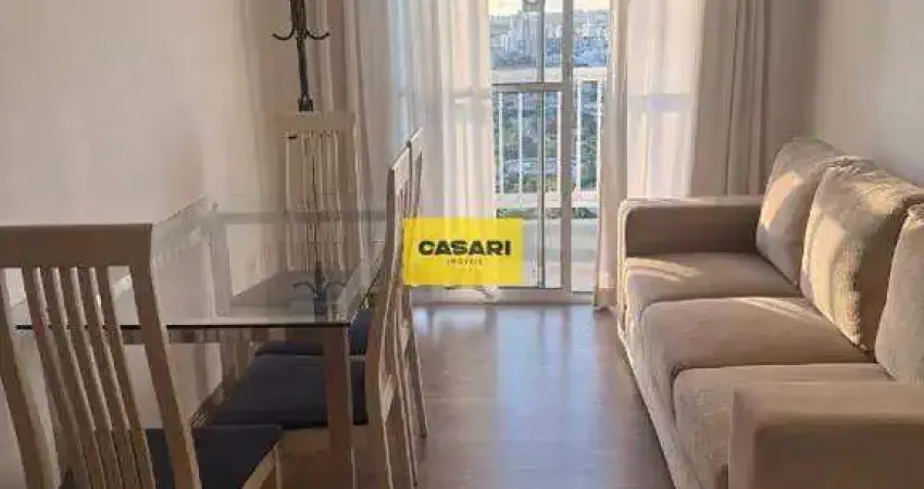 Apartamento com 2 dormitórios mobiliado pra alugar, 60 m² - Próximo à Fundação Santo André -Vila Príncipe de Gales - Santo André/SP