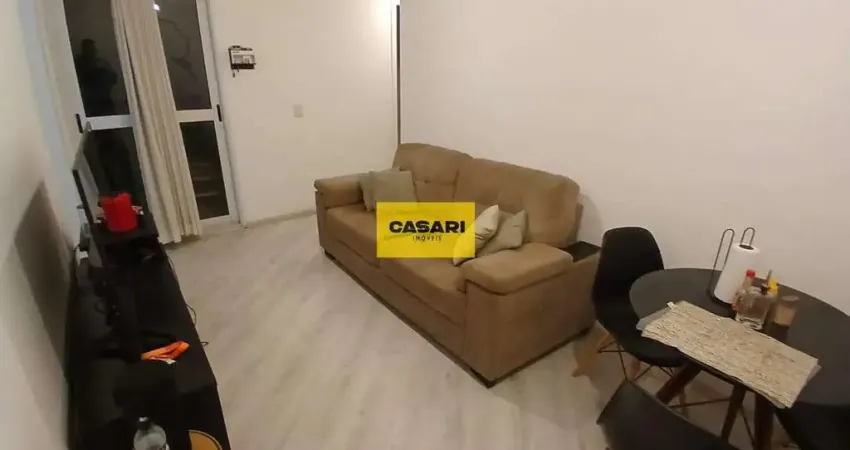 Apartamento 2 quartos, sacada, 1 vaga, 46m², centro - sbc, andar alto