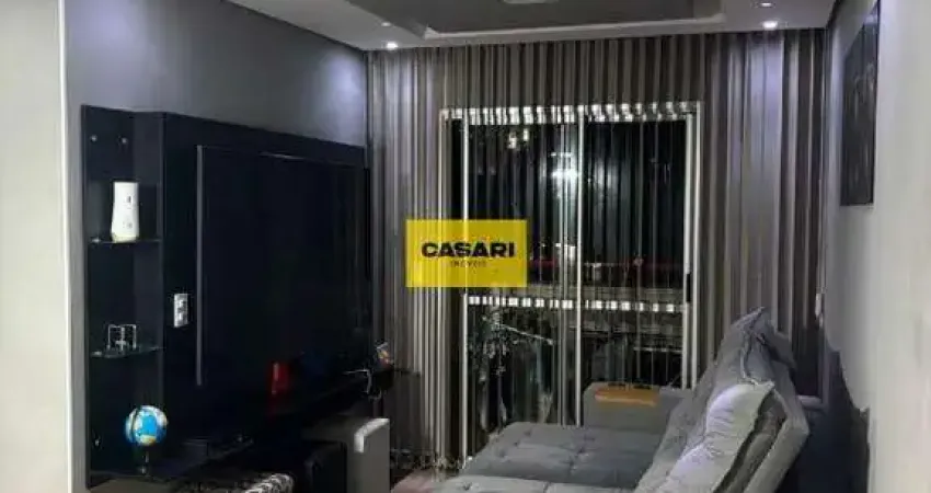 Oportunidade! porteira fechada - apartamento com 55m² - 2 quartos e 1 vaga - edificio adriático, jardim do estadio - santo andré