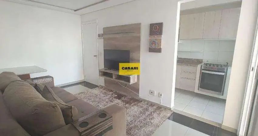 Apartamento totalmente mobiliado com 2 quartos de 47 m² - nova petrópolis - são bernardo do campo/sp