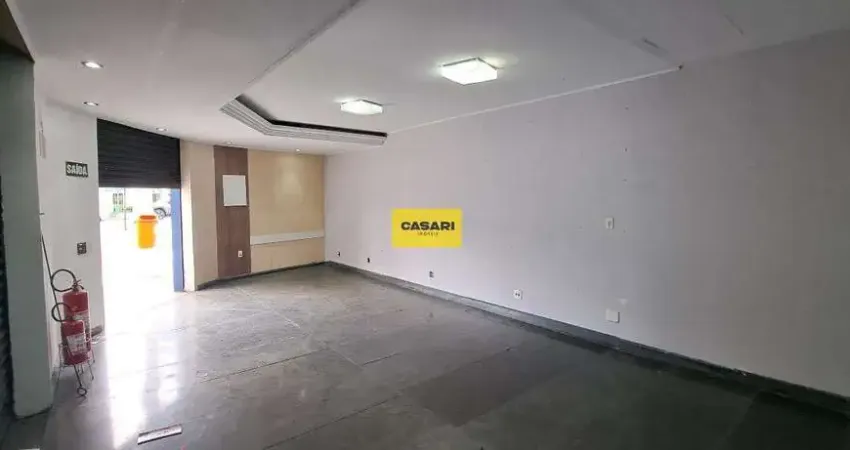 Salão comercial de 95m² para locação no bairro Rudge Ramos em São Bernardo do Campo