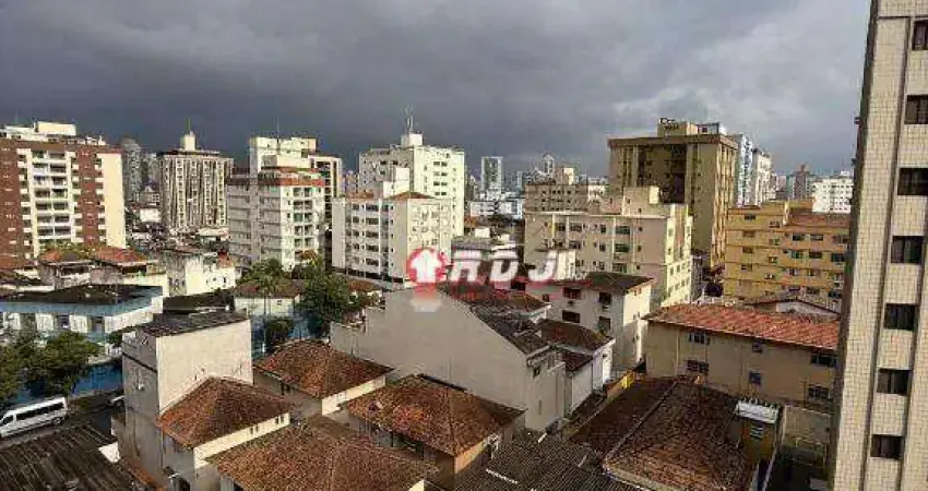 Apartamento com 2 dormitórios, 95 m² - venda por r$ 490.000,00 ou aluguel por r$ 3.400,00/mês - embaré - santos/sp