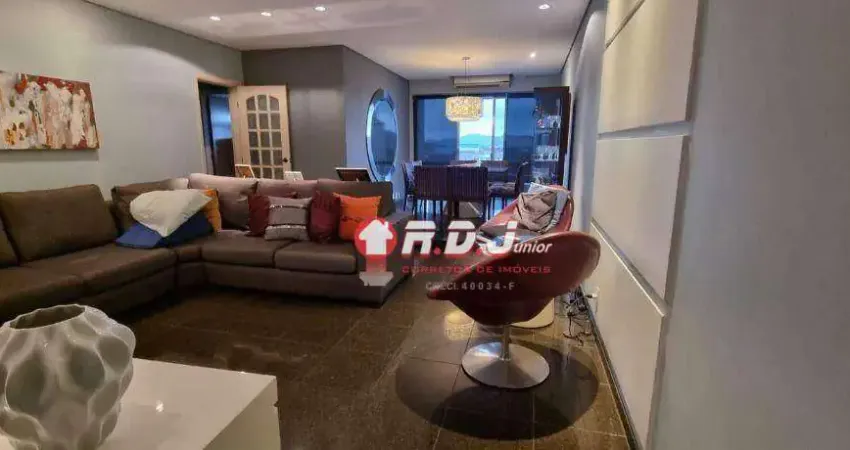 Apartamento com 3 dormitórios à venda, 130 m² por r$ 1.300.000,00 - boqueirão - santos/sp