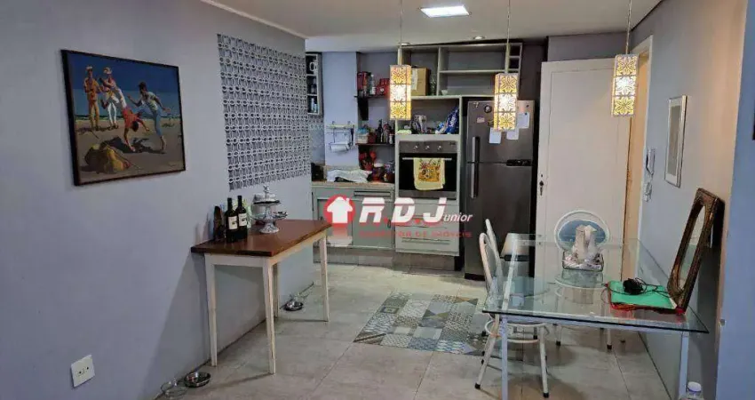 Apartamento com 2 dormitórios à venda, 118 m² por r$ 650.000,00 - gonzaga - santos/sp