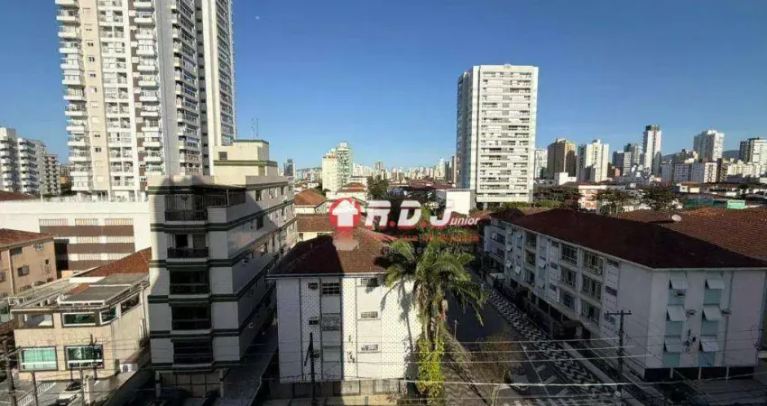 Apartamento com 3 dormitórios à venda, 122 m² por r$ 879.000 - embaré - santos/sp