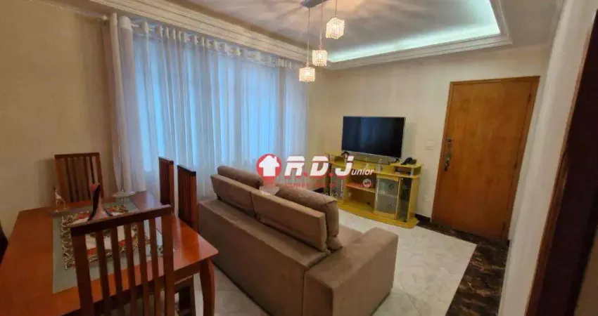 Apartamento com 2 dormitórios à venda, 79 m² por r$ 449.000,00 - campo grande - santos/sp