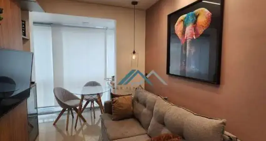 Apartamento mobiliado com 1 dormitório à venda, 49 m² por r$ 490.000 - urano ecopark - barueri/sp