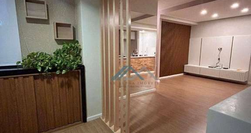 Apartamento com 2 dormitórios, sendo 1 suíte para alugar, 81 m² por r$ 7.500/mês - edifício royal park - barueri/sp