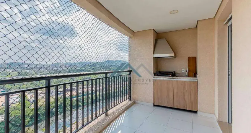 Apartamento com 2 dormitórios, sendo 1 suíte para alugar, 74 m² por r$ 7.000/mês - edifício bellagio ecopark - barueri/sp