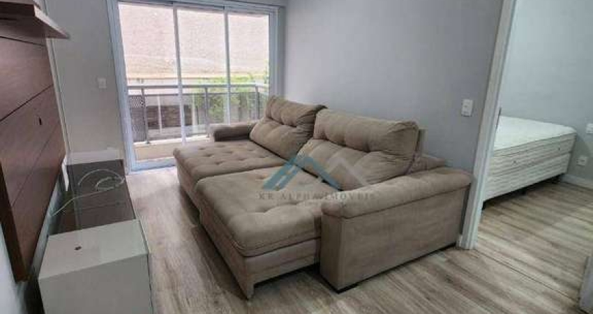 Lindo Apartamento Compacto e Semimobiliado com 1 suíte à venda, 49 m² por R$ 720.000 - Edifício Wi-House - Barueri/SP