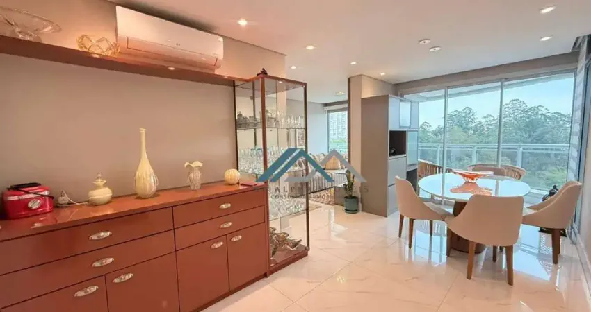 Apartamento mobiliado com 1 suíte à venda, 70 m² por r$ 1.165.000 - edifício wave - barueri/sp