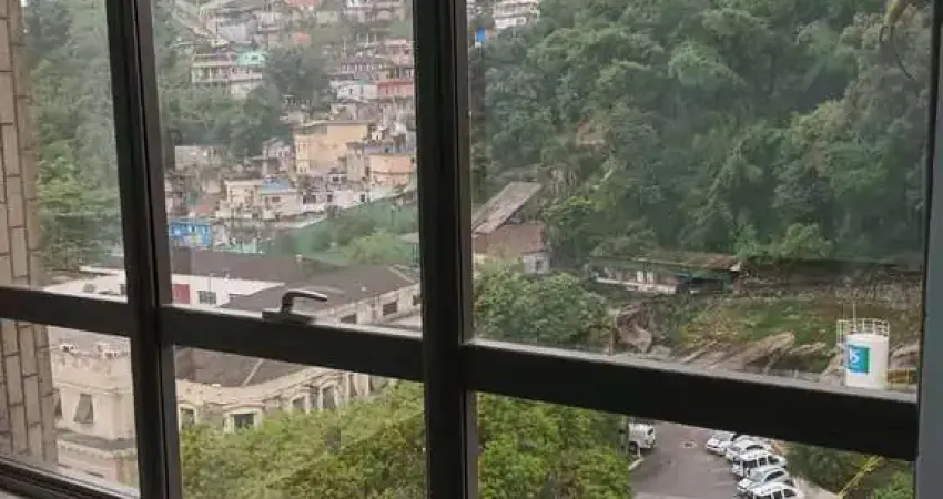 R$ 4.500. conjunto comercial de alto padrão para locação no centro de santos-sp: 2 salas, 2 banheiros, 74m² de área