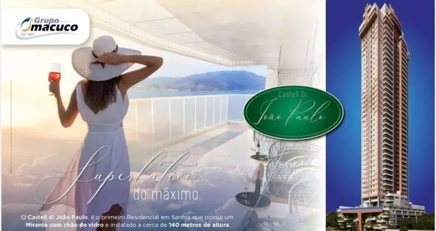 R$ 1.595.280. apartamento de luxo à venda em santos-sp, bairro josé menino: 3 quartos, 3 suítes, 1 sala, 4 banheiros, 2 vagas, 110m².