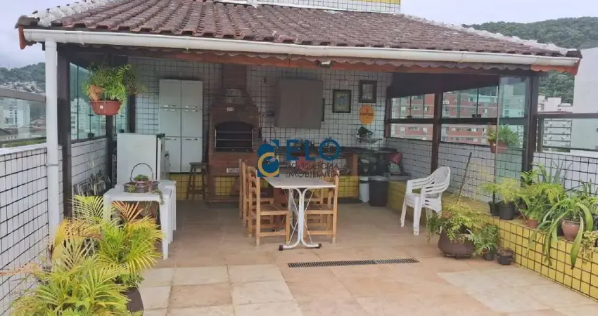 Cobertura de duplex na vila belmiro, santos-sp: 4 quartos, 4 suítes, 3 salas, 5 banheiros, 2 vagas, 292m²!