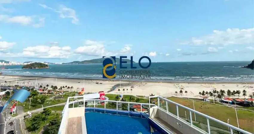 R$ 700 mil. imperdível: apartamento à venda em são vicente-sp, itararé, 2 quartos, 1 suíte, 74m², vaga de garagem. confira!