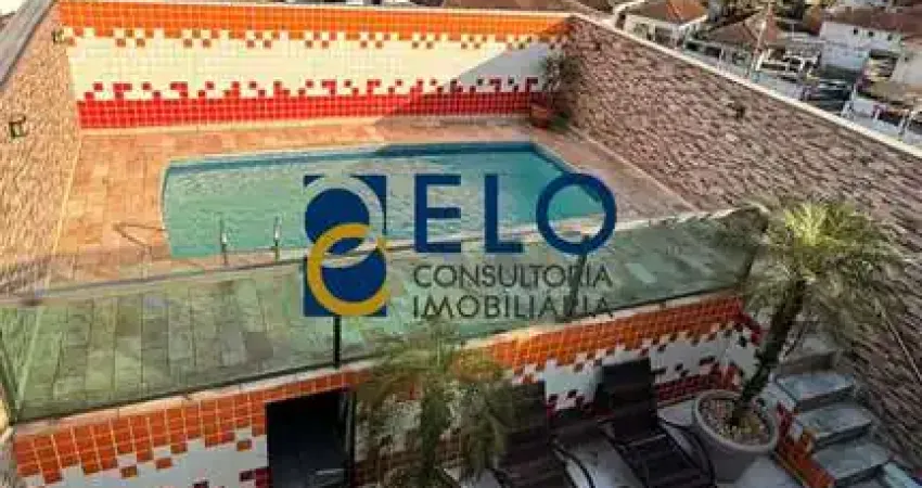 R$ 850 mil. cobertura de luxo na vila valença: 3 quartos, 3 suítes, 2 salas, 5 banheiros, 1 vaga, 304m² em são vicente-sp!