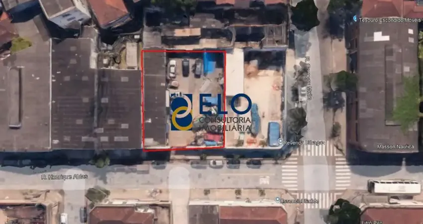 R$ 1.400.000,00 - terreno à venda em santos-sp, vila mathias, 512m² de área.