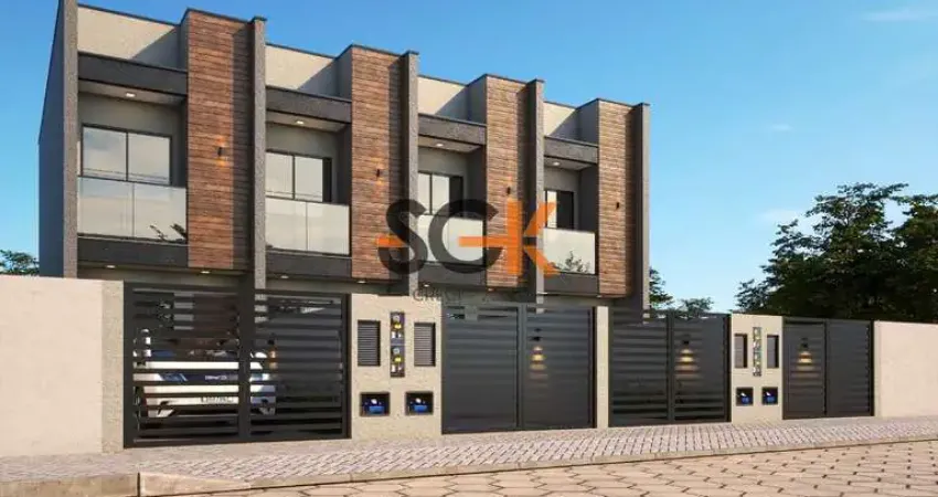 Geminado novo com 2 dormitórios em araquari - projeto moderno com registro de incorporação