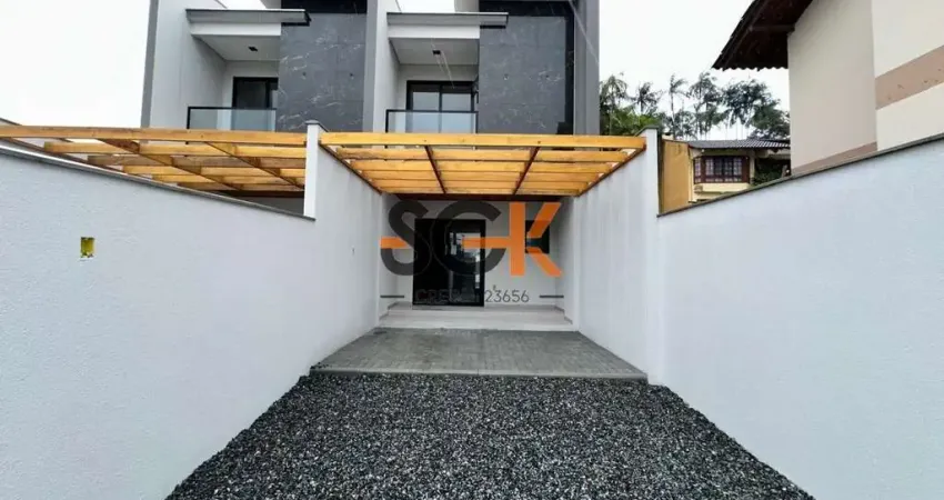 Sobrado geminado moderno com 3 dormitórios e área gourmet | bairro são marcos