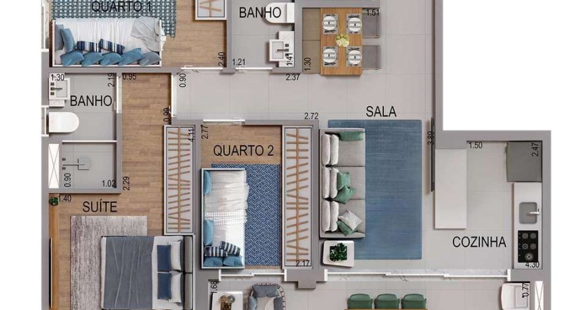 Apartamento com 3 quartos à venda na Rua Dempachi Nakayama, 356, Jardim Esperança, Barueri