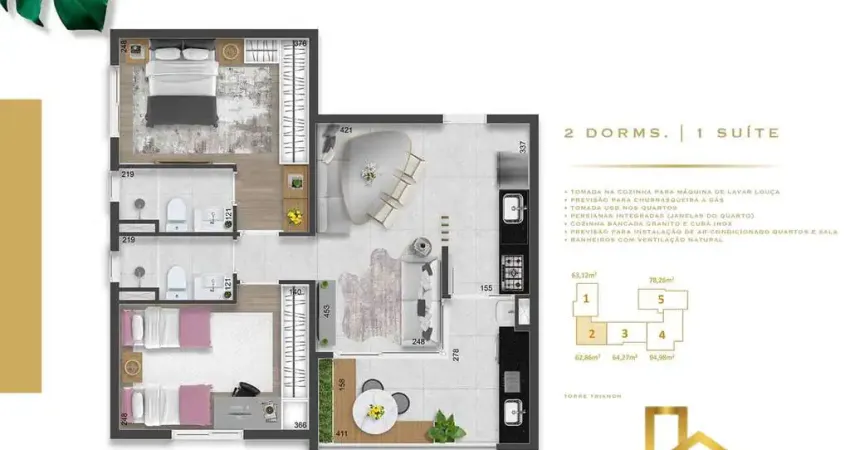 Apartamento com 2 quartos à venda na Rua Bonnard, 387, Alphaville Empresarial, Barueri