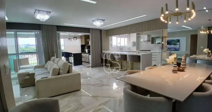 Apartamento com 3 suítes closet 3 vagas para alugar, 154 m² por r$ 16.000/mês - jardim flor da montanha - guarulhos/sp