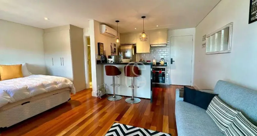 Studio com 1 dormitório, 38 m² - venda por r$ 490.000 ou aluguel por r$ 4.700/mês - jardim flor da montanha - guarulhos/sp (condomínio cidade maia)