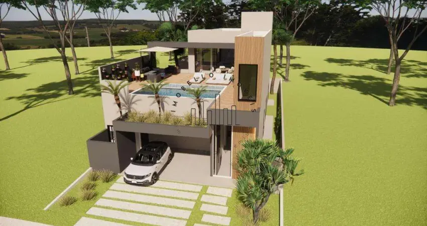 Casa à venda em paulínia, parque brasil 500, com 3 suítes, com 271.22 m²