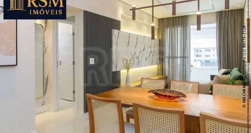 Apartamento com 2 dormitórios à venda, 84 m² - ponta da praia - santos/sp