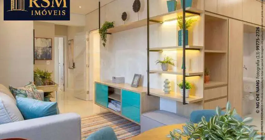 Apartamento com 1 dormitório à venda, 44 m² - ponta da praia - santos/sp