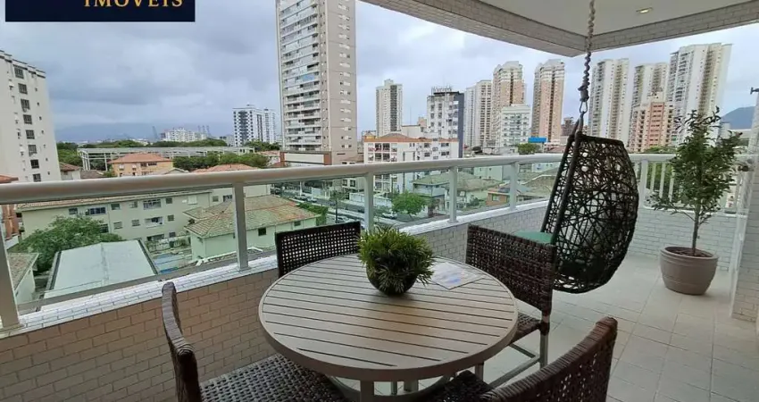 Apartamento mobiliado e decorado com sofisticação na ponta da praia