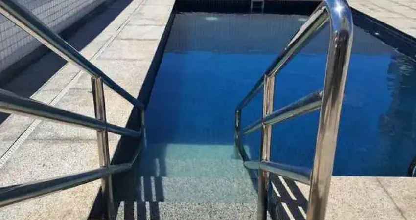 Studio mobiliado com varanda , vista para o mar e lazer na Praia do Gonzaga