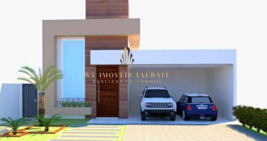 Casa de condomínio à venda, no Residencial Jade - Vale dos Cristais,  em Taubaté, Vale dos Cristais, com 3 quartos, 130m²