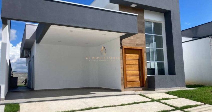 Casa de condomínio à venda, no Condomínio Cataguá Way Norte,  em Taubaté, Condominio Cataguá Way, com 3 quartos, 130,00m²
