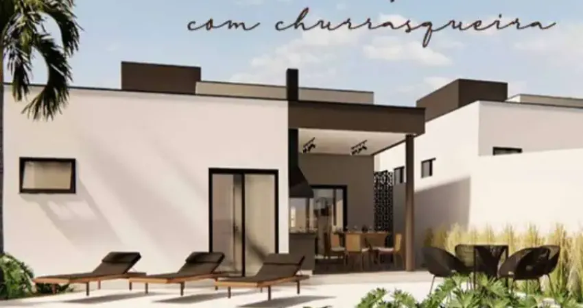 Casas térreas com 3 suítes, suíte máster com closet, sala ampla com pé  direito alto, área íntima com piso laminado,  Amplo quintal