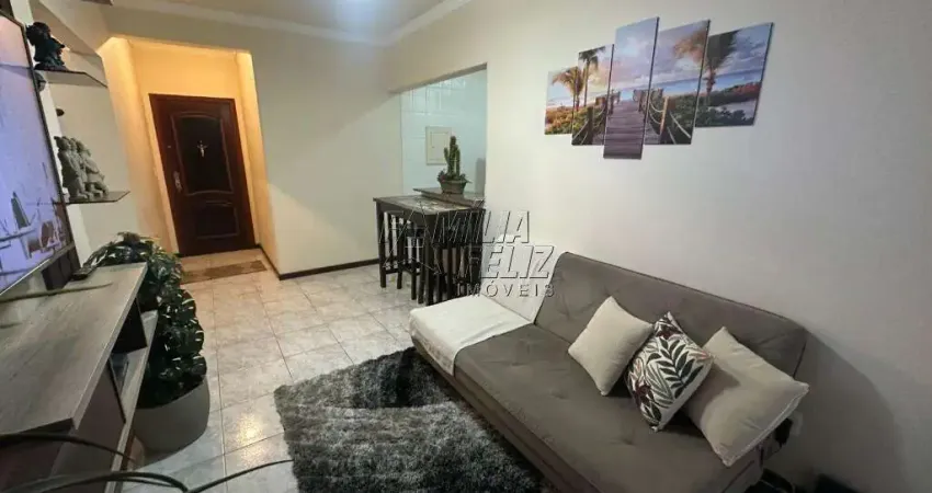 Apartamento para venda em praia grande, canto do forte, lado praia, com 1 dormitório.