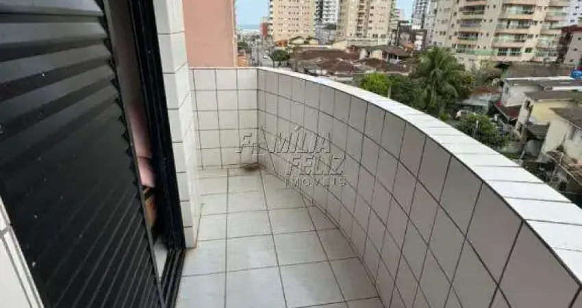 Apartamento 1 dorm à venda em praia grande, no bairro vila tupi com sacada frente rua.