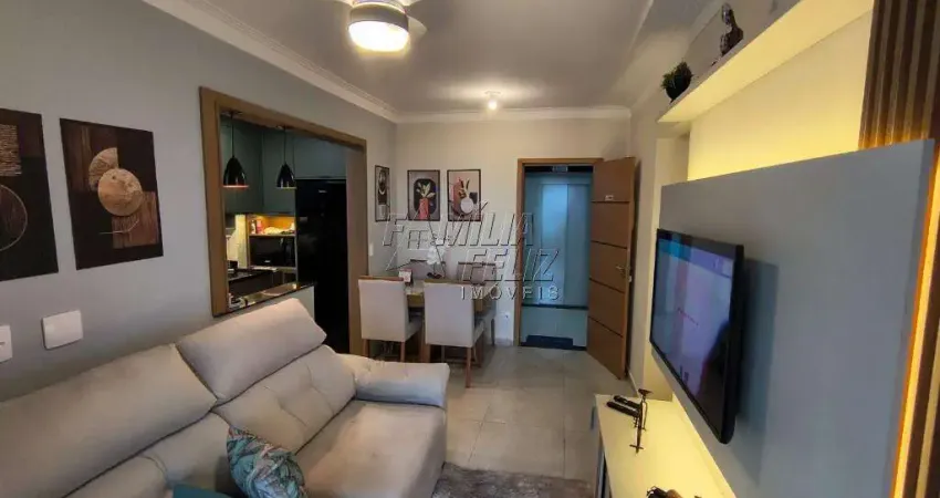 Apartamento para venda em praia grande, vila caiçara, 02 dormitórios, sendo 01 suíte.